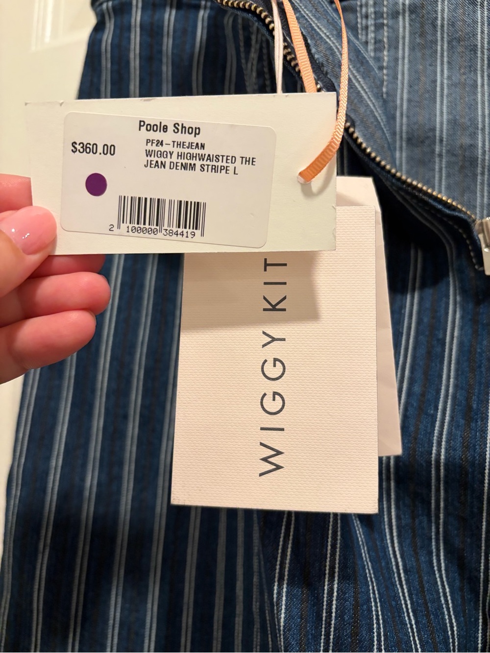 Wiggy Kit The Jean
Denim Stripe L NWT - Picture 7 of 9